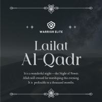 Peaceful Lailat Al-Qadr Instagram post Image Preview