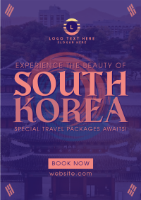 Korea Travel Package Poster Design