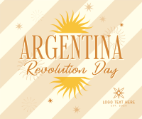 Argentina Revolution Day Facebook Post Design