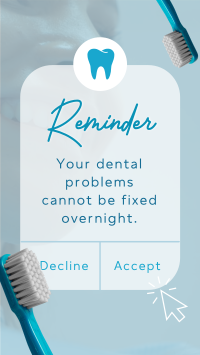 Dental Reminder Instagram Story Design
