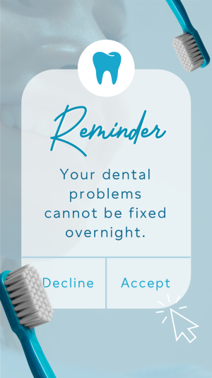 Dental Reminder Instagram story Image Preview