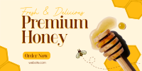 Premium Fresh Honey Twitter post Image Preview