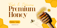 Premium Fresh Honey Twitter Post Image Preview