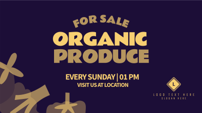 Organic Vegetables Facebook event cover Image Preview