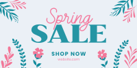 Floral Spring Sale Twitter post Image Preview