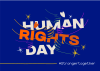 Human Rights Day Movement Postcard Image Preview