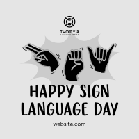 Hey, Happy Sign Language Day! Instagram Post Image Preview