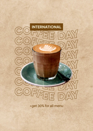 Hot Coffee Day Poster Image Preview