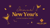 New Year Countdown Facebook event cover Image Preview