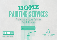 Home Painting Services Postcard Design