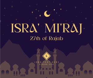 Elegant Isra and Mi'raj Facebook post Image Preview