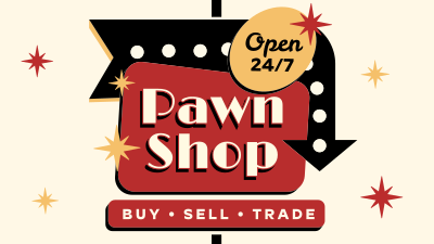 Pawn Shop Sign Facebook event cover Image Preview