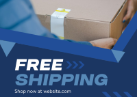 Limited Free Shipping Promo Postcard Design