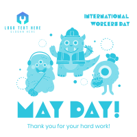 Fun-Filled May Day Instagram Post Design