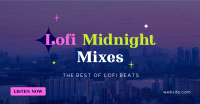 Lofi Midnight Music Facebook ad Image Preview