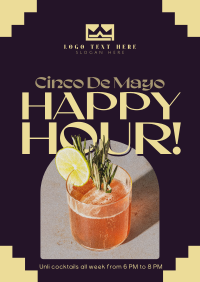 Cinco De Mayo Happy Hour Flyer Image Preview