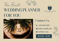 Boho Wedding Planner Postcard Design