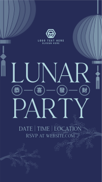 Chinese New Year Party Facebook Story Preview