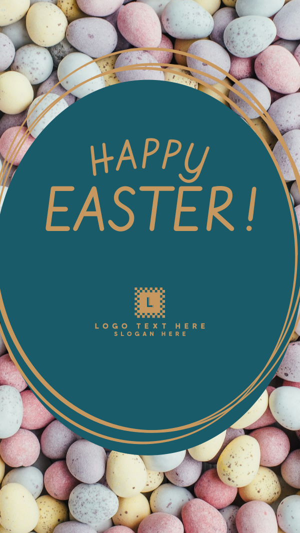 Easter Scribbles Instagram Story Design Image Preview