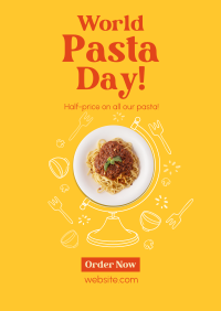 Globe Pasta Poster Design