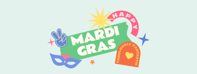 Happy Mardi Gras Facebook cover