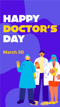 Happy Doctor's Day TikTok video Image Preview