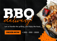 BBQ Delivery Postcard Design