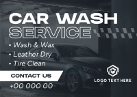 Professional Car Wash Service Postcard Image Preview