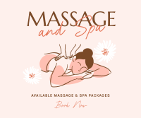 Serene Massage Facebook Post Design