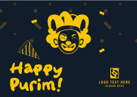 Purim Day Postcard Image Preview