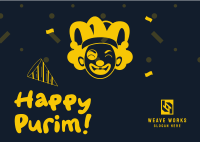 Purim Day Postcard Image Preview