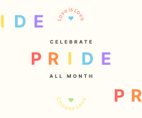 Pride All Month Facebook Post Design