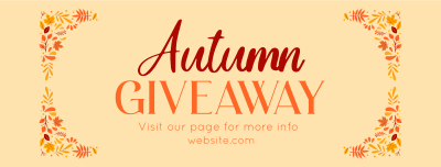 Autumn Giveaway Post Facebook cover Image Preview