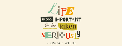 Life is Important Quote Facebook cover Image Preview