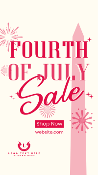 4th of July Text Sale TikTok video Image Preview