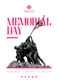 Heartfelt Memorial Day Poster Design