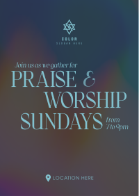 Sunday Worship Flyer Image Preview