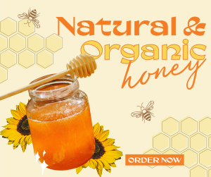 Delicious Organic Pure Honey Facebook post Image Preview