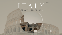 Italy Itinerary Facebook Event Cover Design