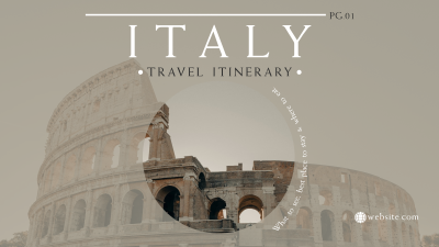Italy Itinerary Facebook event cover Image Preview
