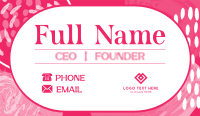 Abstract Paintbrush Business Card Preview