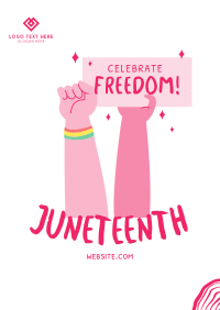 Juneteenth Signage Flyer Design