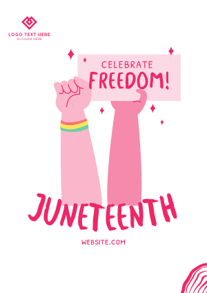 Juneteenth Signage Flyer Image Preview