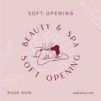 Spa Soft Opening  Instagram post Image Preview