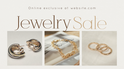 Luxurious Jewelry Sale Facebook event cover Image Preview