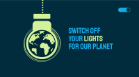 Earth Hour Lights Off Facebook Event Cover Design