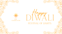 Elegant Diwali Frame Facebook event cover Image Preview