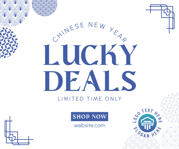 Chinese Lucky Deals Facebook Post Design Image Preview