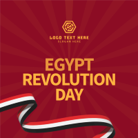 Egypt Revolution Day Instagram Post Design