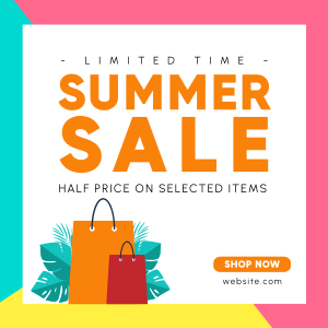 Summer Shopping Instagram post Image Preview